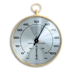 TFA-Dostmann 45.2007 hygromètre et psychromètre Intérieure Hygromètre à cheveu Or
