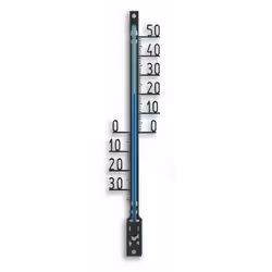 TFA-Dostmann 12.6001.01.90, Thermomètre liquide, Extérieure, Analogique, Noir, Plastique, Mur