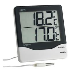 TFA-Dostmann 30.1011 thermomètre environnement Thermomètre électrique Intérieur & extérieur Noir, Blanc