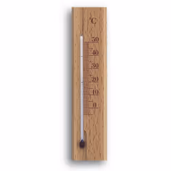 TFA-Dostmann 12.1032.05, Thermomètre liquide, Intérieure, Analogique, Hêtre, Bois, Mur
