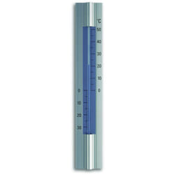 TFA-Dostmann 12.2045 thermomètre environnement Thermomètre liquide Intérieur & extérieur Bleu, Argent