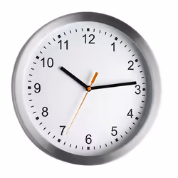 TFA-Dostmann 98.1045, Mur, Quartz clock, Rond, Argent, Aluminium, Verre