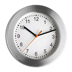 TFA-Dostmann 98.1047 Horloge murale et de table Aluminium, Blanc