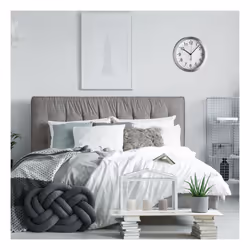TFA-Dostmann 98.1091.02 wall/table clock Mur Rond Aluminium, Blanc