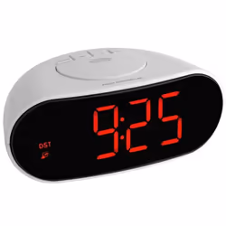 TFA-Dostmann 6.02505, Réveil numérique, Blanc, Plastique, Batterie, AAA, 1,5 V