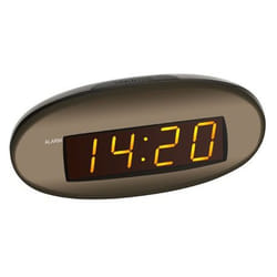 TFA-Dostmann 60.2005 réveille-matin Réveil à quartz Marron