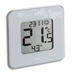 TFA-Dostmann 30.5021.02, Blanc, 20 - 99%, -20 - 50 °C, -4 - 122 °F, 143 g, 104 x 13 x 104 mm