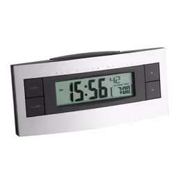 TFA-Dostmann 60.2511, Réveil numérique, Noir, Argent, Plastique, Analogique, Batterie, AAA