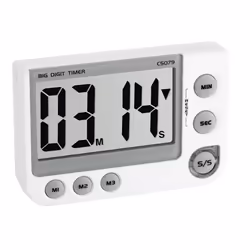 TFA-Dostmann 38.2024, Minuteur numérique de cuisine, Blanc, 99 min, Plastique, AAA, 1,5 V