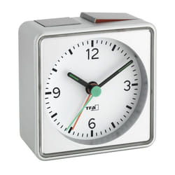 TFA-Dostmann PUSH Réveil à quartz Argent