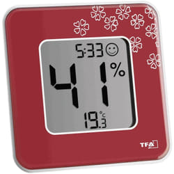 Tfa Dostmann - Thermo-hygromètre Style rouge