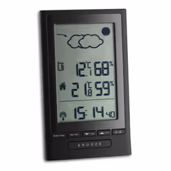 TFA-Dostmann Modus Plus, Noir, Hygromètre d'intérieur, Thermomètre d'intérieur, Hygromètre extérieur, Thermomètre d'extérieur ...