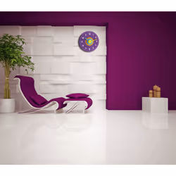 TFA-Dostmann 60.3015.11 wall/table clock Mur Quartz clock Rond Violet