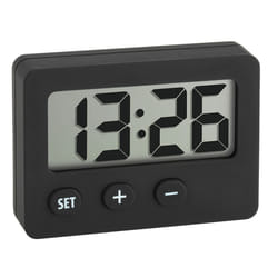 TFA-Dostmann 60.2013.01 Horloge numérique Rectangle Noir