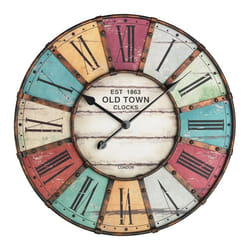TFA-Dostmann 60.3021 wall/table clock Mur Mechanical clock Cercle Cyan, Ivoire, Rouge, Jaune