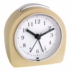 TFA-Dostmann Elektronischer Wecker beige, Réveil à quartz, Beige, Plastique, Analogique, Batterie, AA