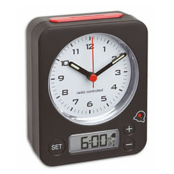 TFA-Dostmann Combo Réveil mécanique Noir, Rouge