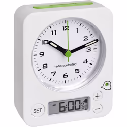 Informations techniques Réglage digital de l'alarme (à la minute près) Informations techniques Alimentation : 3x Pile LR6 (AA ...