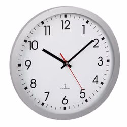 TFA-Dostmann 60.3522.02, Mur, Quartz clock, Rond, Argent, Plastique, Verre