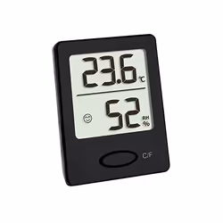 TFA Thermo-hygromètre numérique thermomètre intérieur 30.5041.01 noir