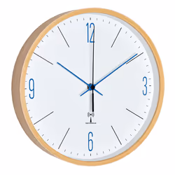 TFA-Dostmann 60.3524.06, Mur, Rond, Bleu, Marron, Blanc, Bois, Verre, Adultes et enfants