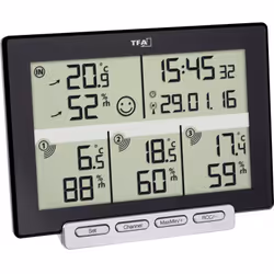 Informations techniques EMETTEUR fourni : 30.3221.02 Informations techniques Alimentation en tension station : 2x Pile LR6 (A ...