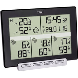 Tfa Dostmann - Multi-Sens Thermo-hygromètre radiopiloté noir 30.3057.01