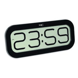 TFA-Dostmann 60.4514 Horloge numérique Ovale Noir