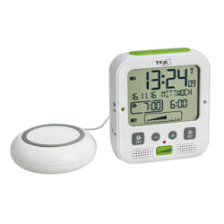 TFA-Dostmann 60.2538 Réveil numérique Vert, Blanc