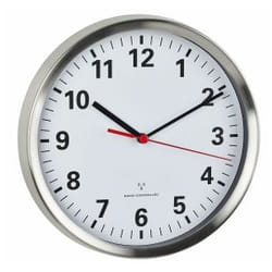 TFA-Dostmann 60.3529.02 wall/table clock Mur Quartz clock Rond Argent, Blanc