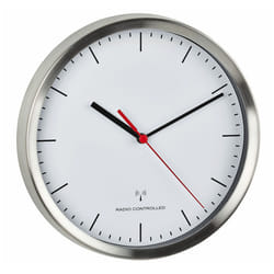 TFA-Dostmann 60.3530.02 Horloge murale et de table Horloge à quartz Rond Argent, Blanc