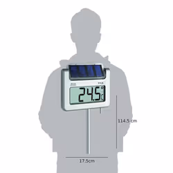 TFA-Dostmann 30.2030.54 thermomètre environnement Thermomètre électrique Extérieure Acier inoxydable