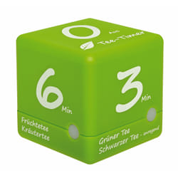 TFA-Dostmann CUBE TIMER Minuteur numérique de cuisine Vert, Blanc