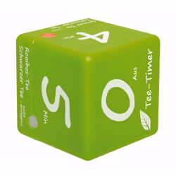 TFA-Dostmann CUBE TIMER Minuteur numérique de cuisine Vert, Blanc
