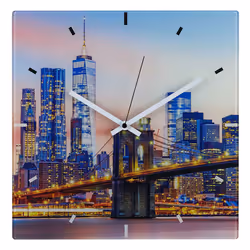 TFA-Dostmann New York, Mur, Rectangle, Multicolore, Verre, AA, 1,5 h