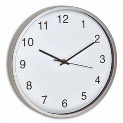 TFA-Dostmann 60.010515 wall/table clock Mur Mechanical clock Rond Argent, Blanc