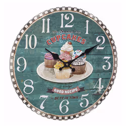 TFA-Dostmann Vintage, Mur, Quartz clock, Rond, Vert, AA, 1,5 V