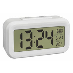 TFA-Dostmann 60.2018.02 réveille-matin Réveil numérique Blanc