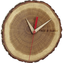 Horloge murale Tfa Dostmann 60.3046.08 à quartz 172 mm x 180 mm x 40 mm chêne, bois en bois véritable D822921