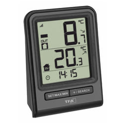 TFA-Dostmann PRISMA Thermomètre électrique Intérieur & extérieur Noir