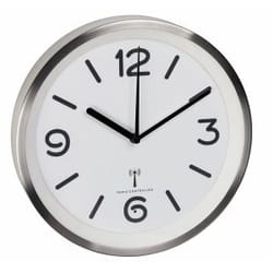 TFA-Dostmann 60.3535.02 wall/table clock Mur Rond Argent, Blanc