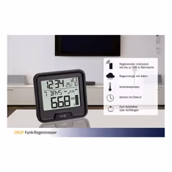 TFA-Dostmann DROP pluviomètre 10 m Sans fil Noir - Vue supplémentaire 7