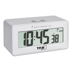 TFA-Dostmann 60.2544.02 réveille-matin Réveil numérique Blanc