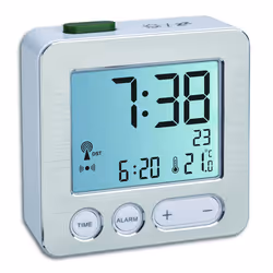 TFA-Dostmann 60.2545.54 réveille-matin Réveil numérique Argent