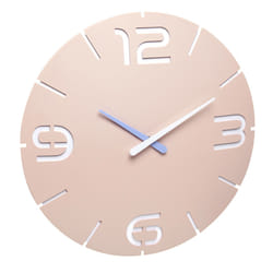 TFA-Dostmann 60.3536.16 wall/table clock Mur Rond Abricot, Blanc