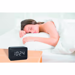 TFA-Dostmann 60.2549.01 réveille-matin Réveil numérique Noir - Vue supplémentaire 4