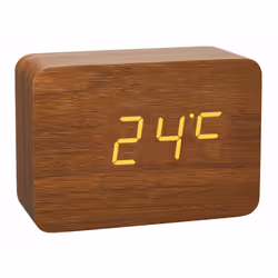 TFA-Dostmann 60.2549.08 réveille-matin Réveil numérique Marron