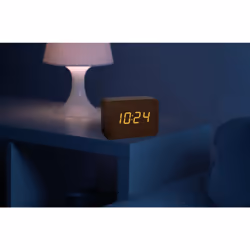 TFA-Dostmann 60.2549.08 réveille-matin Réveil numérique Marron - Vue supplémentaire 5