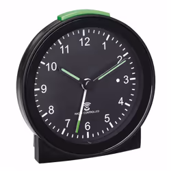 TFA-Dostmann 60.010578, Réveil mécanique, Rond, Noir, Vert, Plastique, Analogique, Batterie