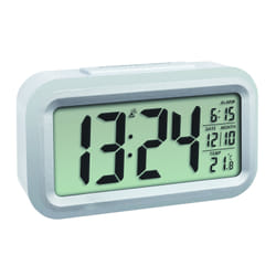 TFA-Dostmann 60.2553.02 réveille-matin Réveil numérique Argent, Blanc